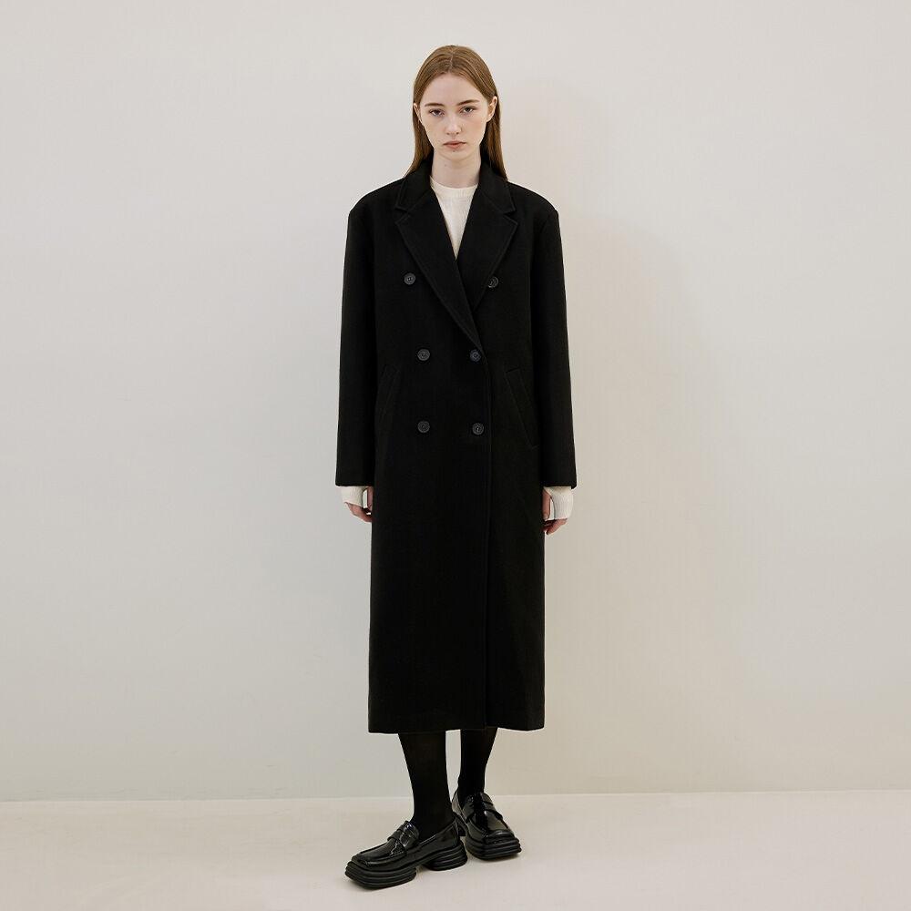 Wool Maxi Coat [Black]