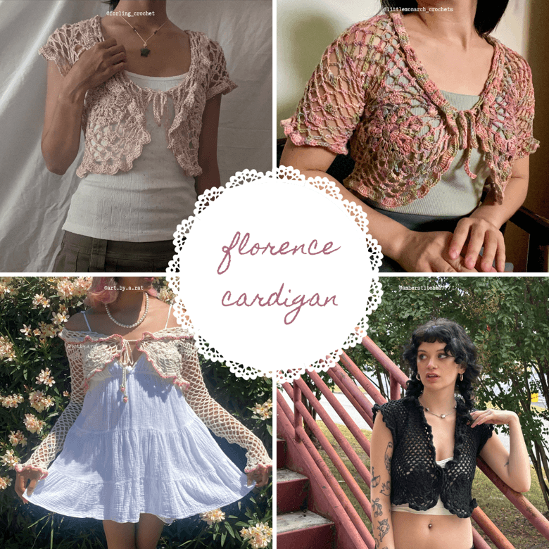 Florence cardigan PDF crochet pattern