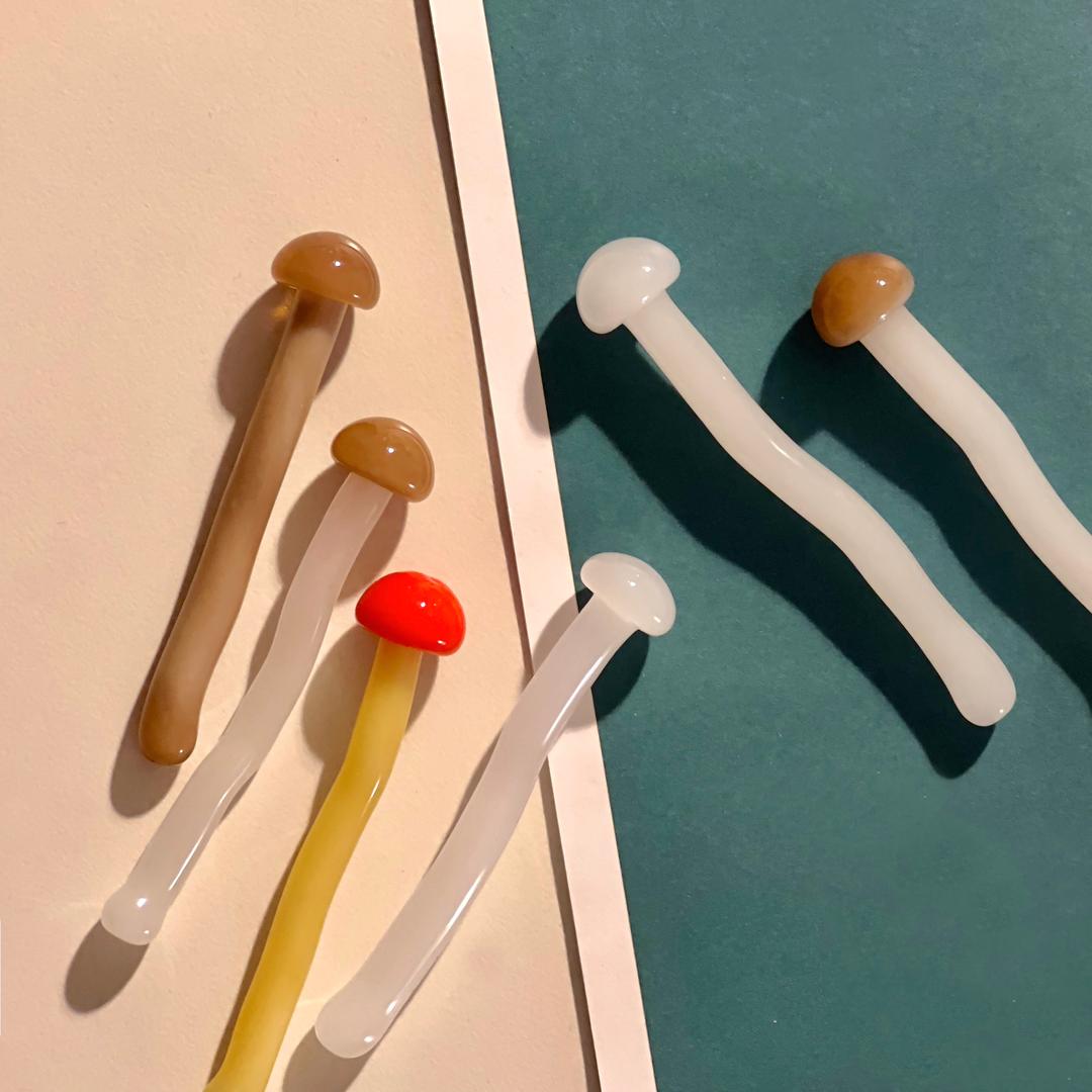 버섯 케이크 토퍼 (mushroom cake topper)