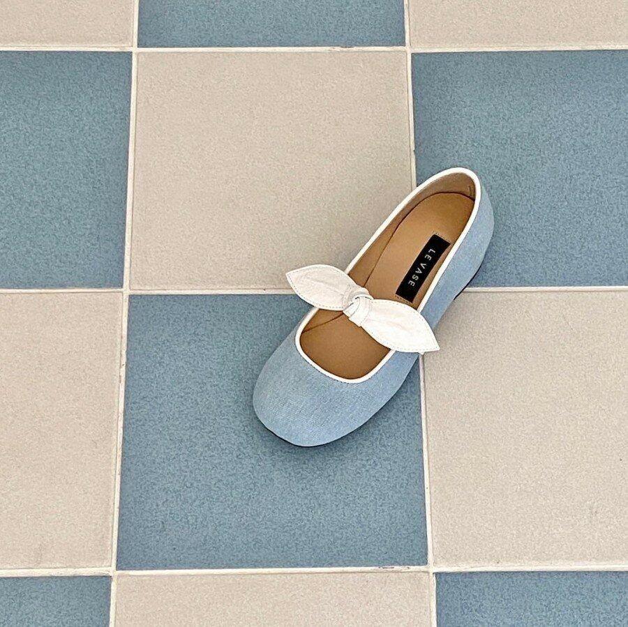 NEW EMMA PUMPS ( DENIM )