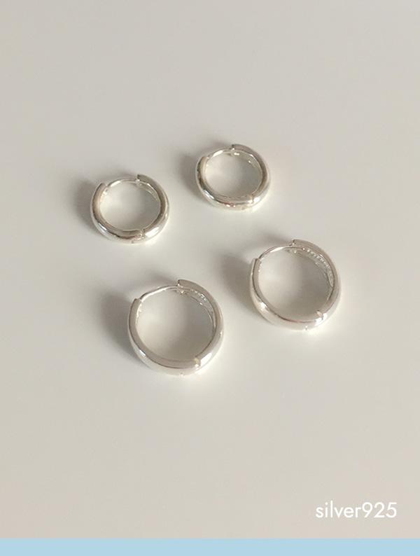 bold onetouch earring(silver925)