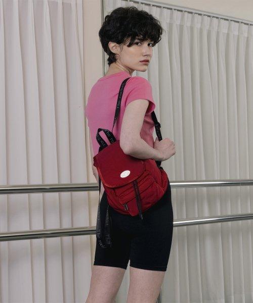 R RO NYLON MINI BACKPACK_RED