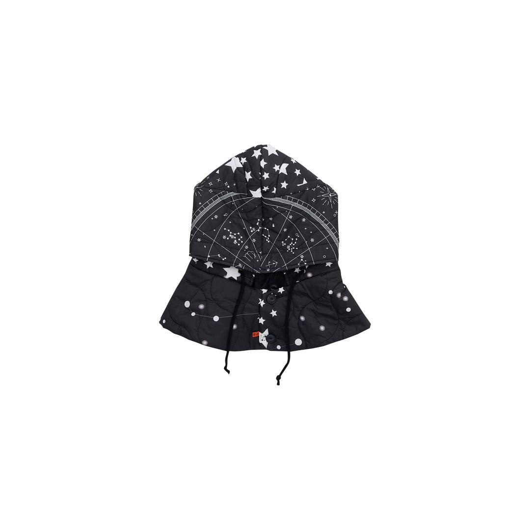 CONSTELLATIONS PADDING HOODIE-BK