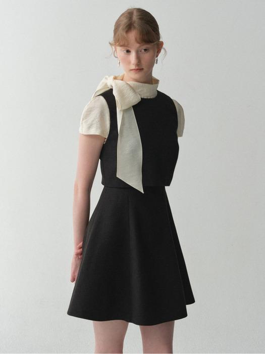 Overlay Sleeveless Dress - Mini