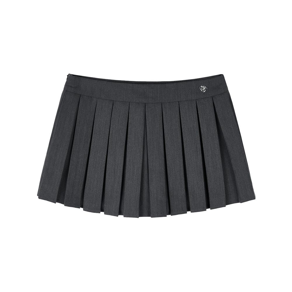 Low Waist Pleats Mini Skirt Pants (3colors)