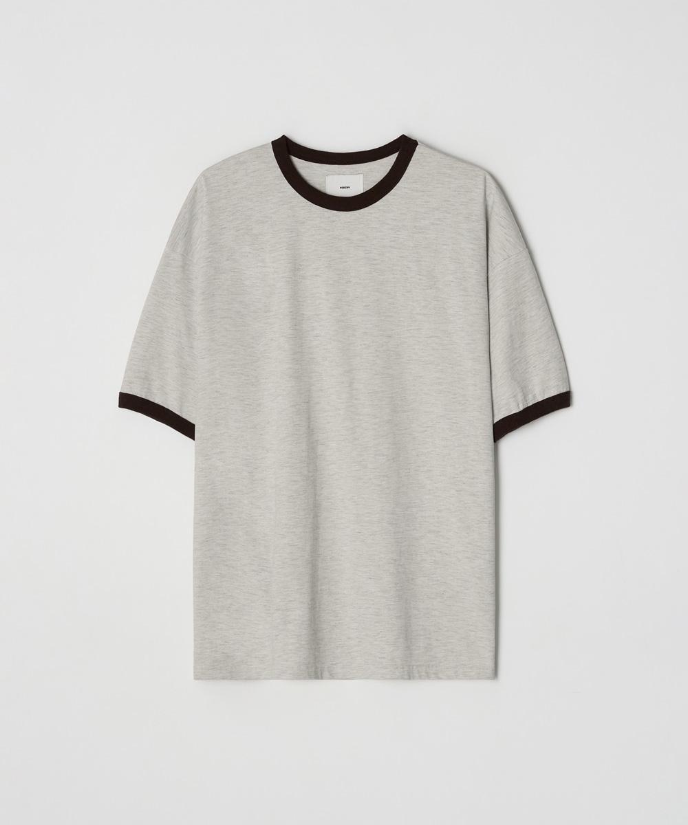 Ringer T-Shirts OATMEAL/BROWN (with. PERENN)