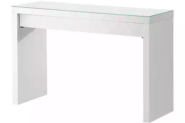 MALM 드레싱 테이블 화장대 화이트 120x41