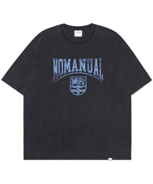 EMBLEM WASHED T-SHIRT - WASHED BLACK