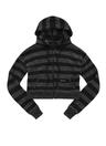 COSY STRIPE HOOD ZIP-UP / CHARCOAL