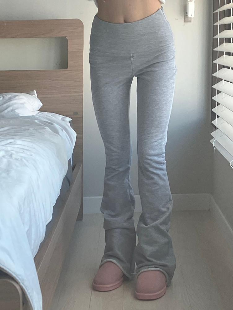 cozy grey bootscut pants |코지 그레이 부츠컷 팬츠