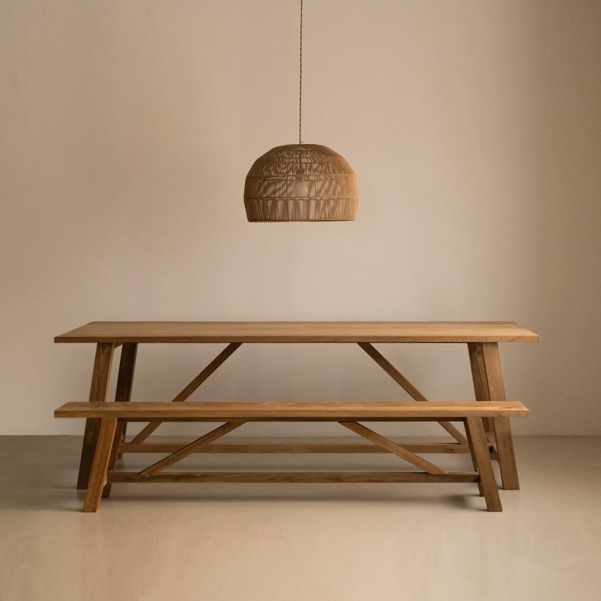 New rustic dining table