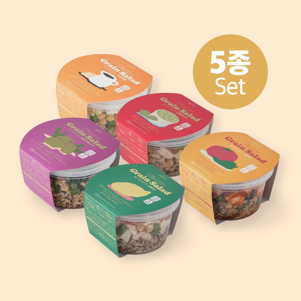 어리틀빗 웜그레인샐러드 5종 5일 세트 [원산지:국산]