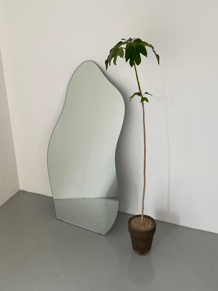 웨이브 엔틱 타원형 아치 노프레임 비정형거울 어그리어블리 ATYM-4