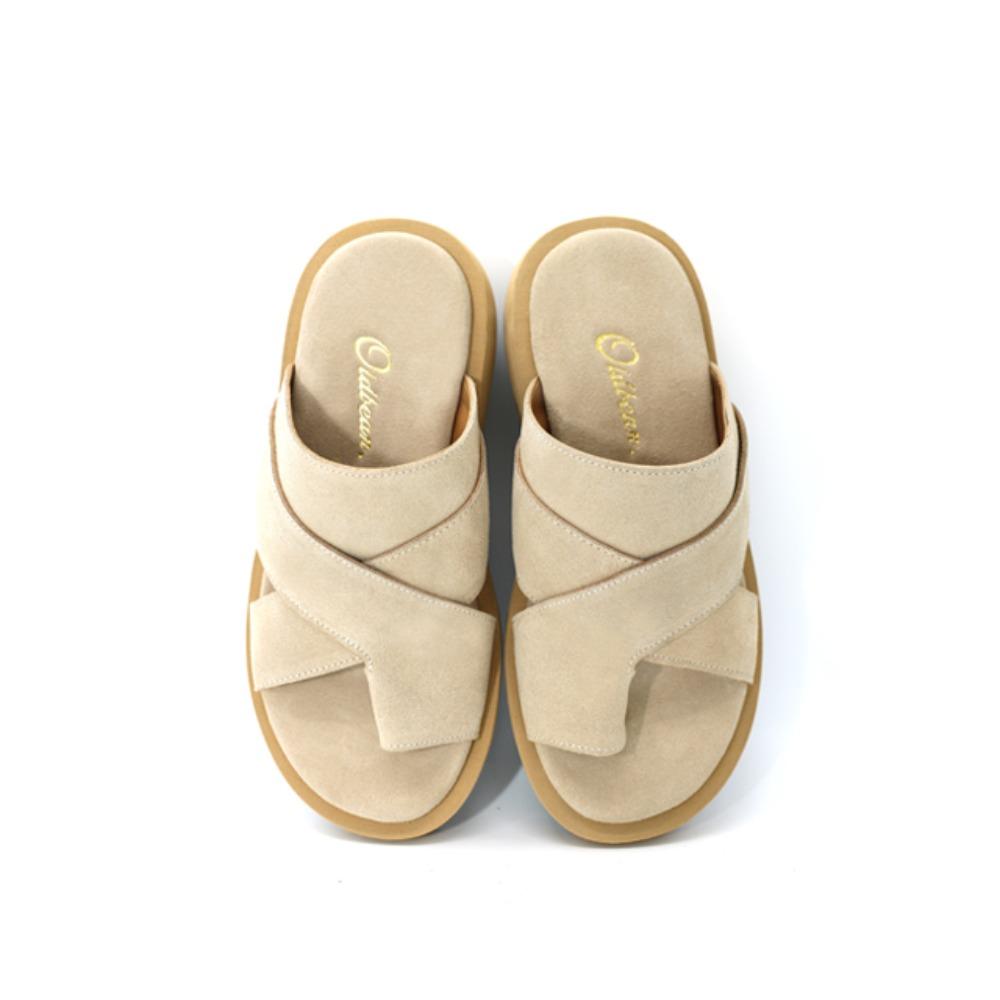 올드빈Bandage Platform Sandal 스톤샌들 소가죽 통굽 쪼리 통굽샌들 통굽슬리퍼 플립플랍