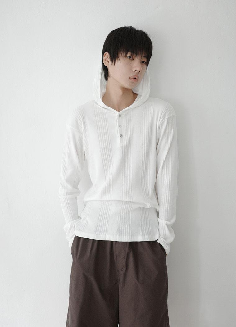 relax knit hoodie tee