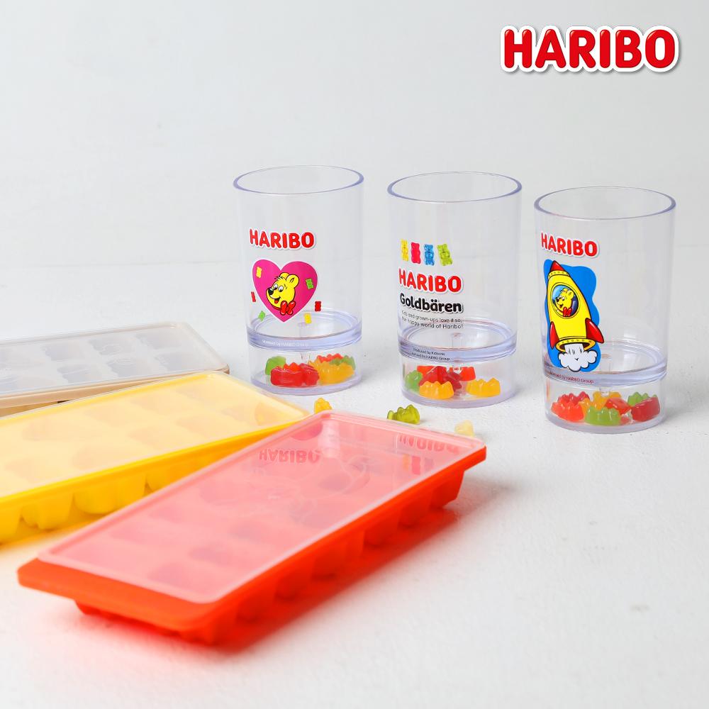 홈파티 하리보 정품 젤리 곰돌이 얼음틀 + 하리보 투명컵