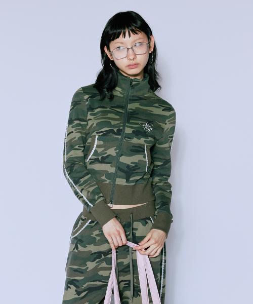 니어노어(NIIER NOR)  LACE CURVE TRACK ZIP-UP_CAMO - 사이즈 & 후기 | 무신사