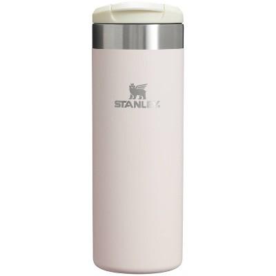 Stanley 16 oz Stainless Steel Aero Light Transit Bottle Rose Quartz: Dishwasher-Safe Tumbler for Hot & Cold Beverages