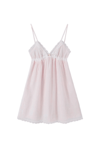 바비 레이스 스티치 원피스 (S,M)