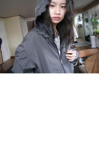 에프터먼데이 frill hood windbreaker (2c)