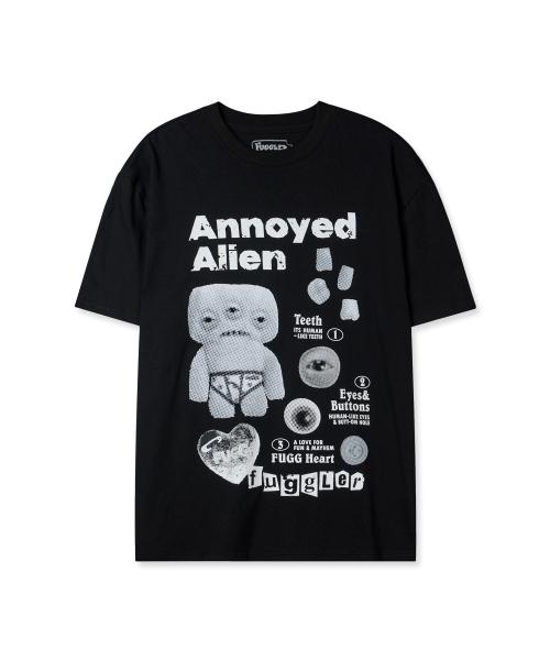 퍼글러 에일리언 콜라주 티셔츠(블랙)