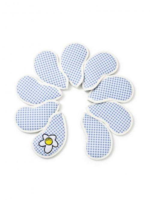 깅엄체크 아이언커버 세트 블루