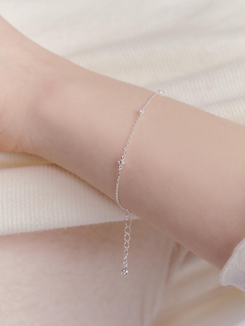 앵브록스 [셀럽 착용] lilac cubic bracelet