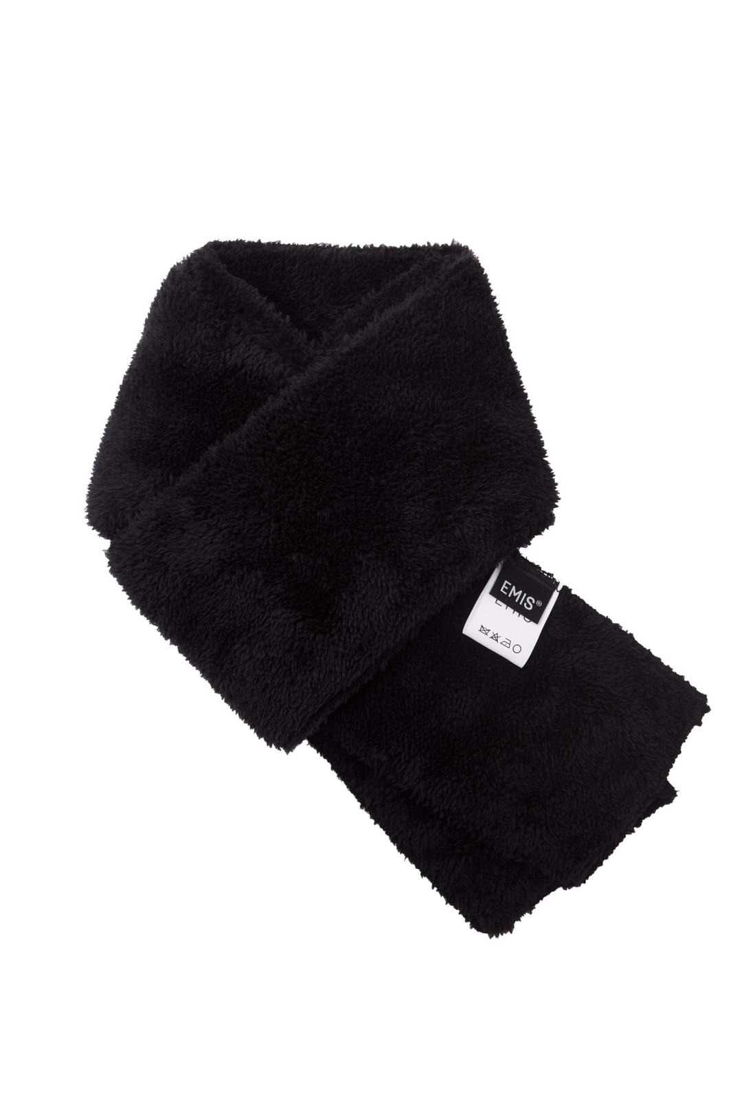 FUR MUFFLER-BLACK