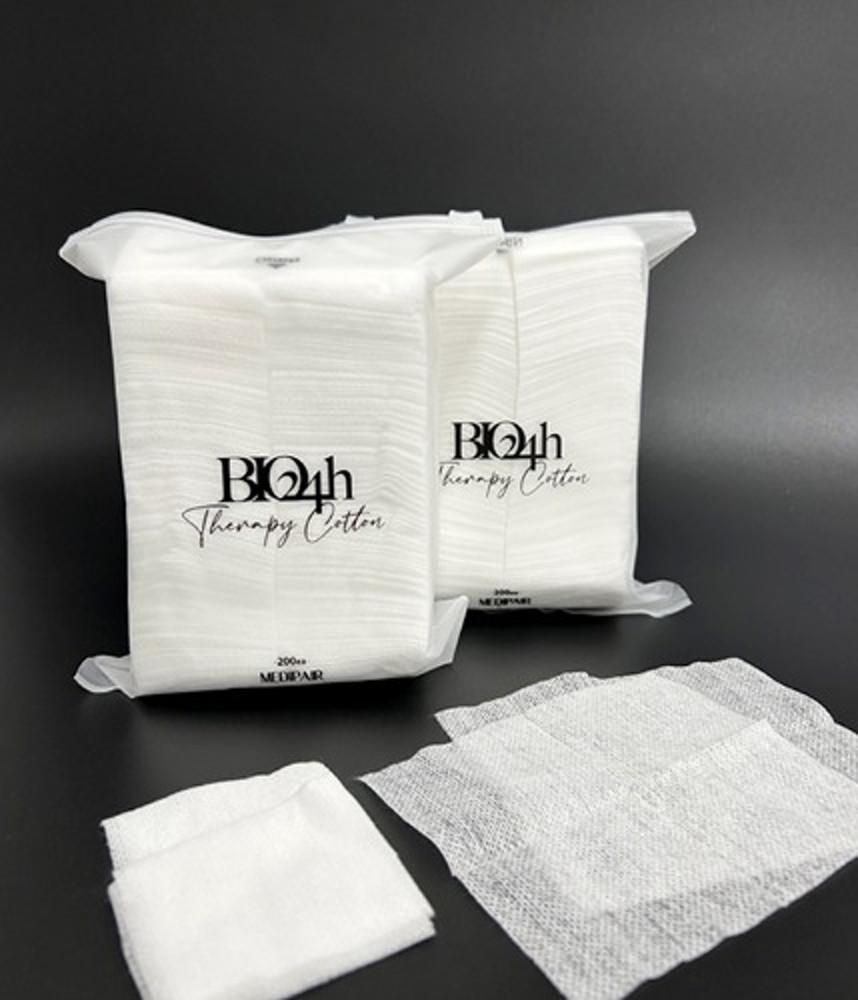 메디페어 바이오24h 코튼 화장솜 200매 해면 머미패드 머미팩 늘어나는솜