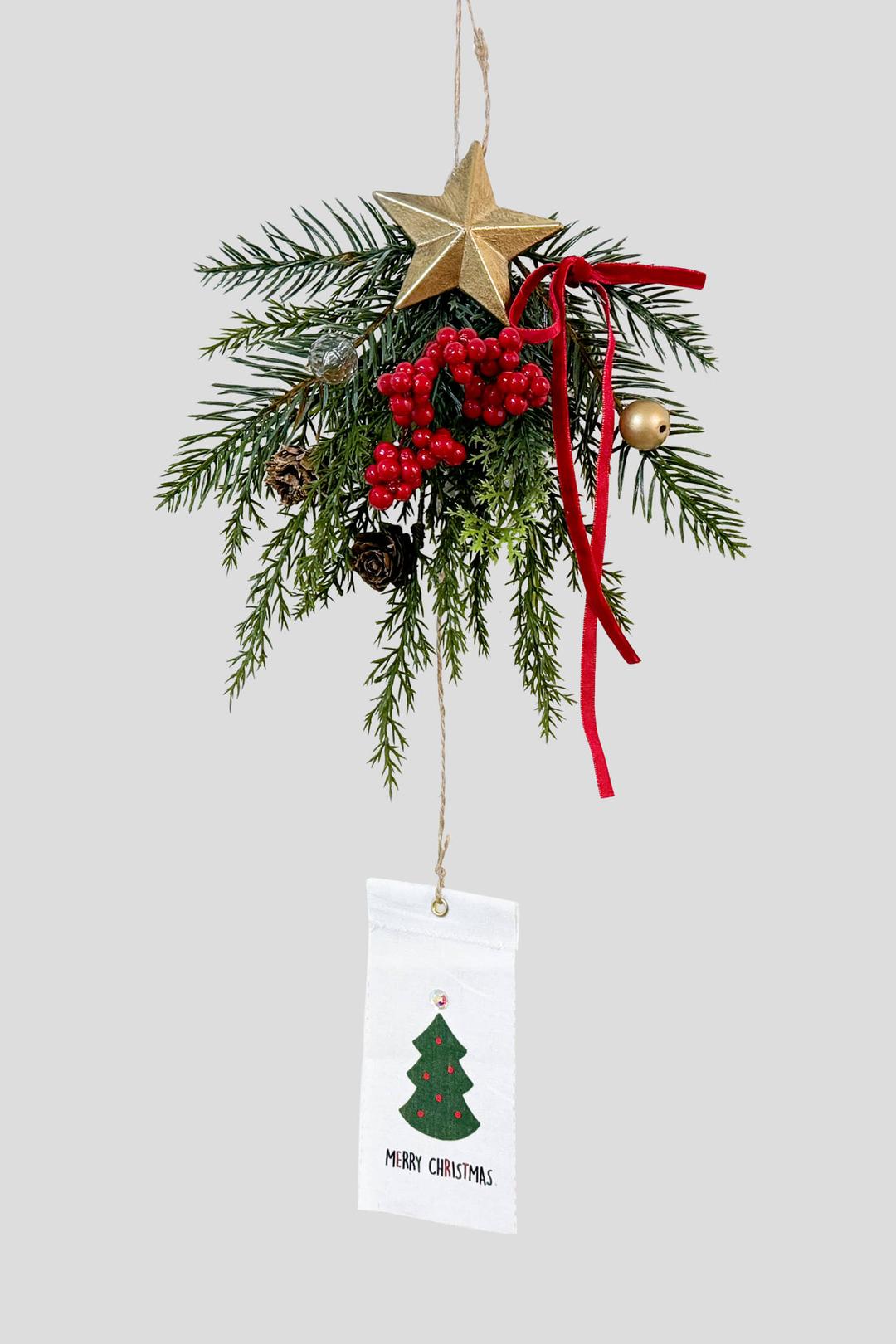 크리스마스 갈란드&트리 패브릭라벨