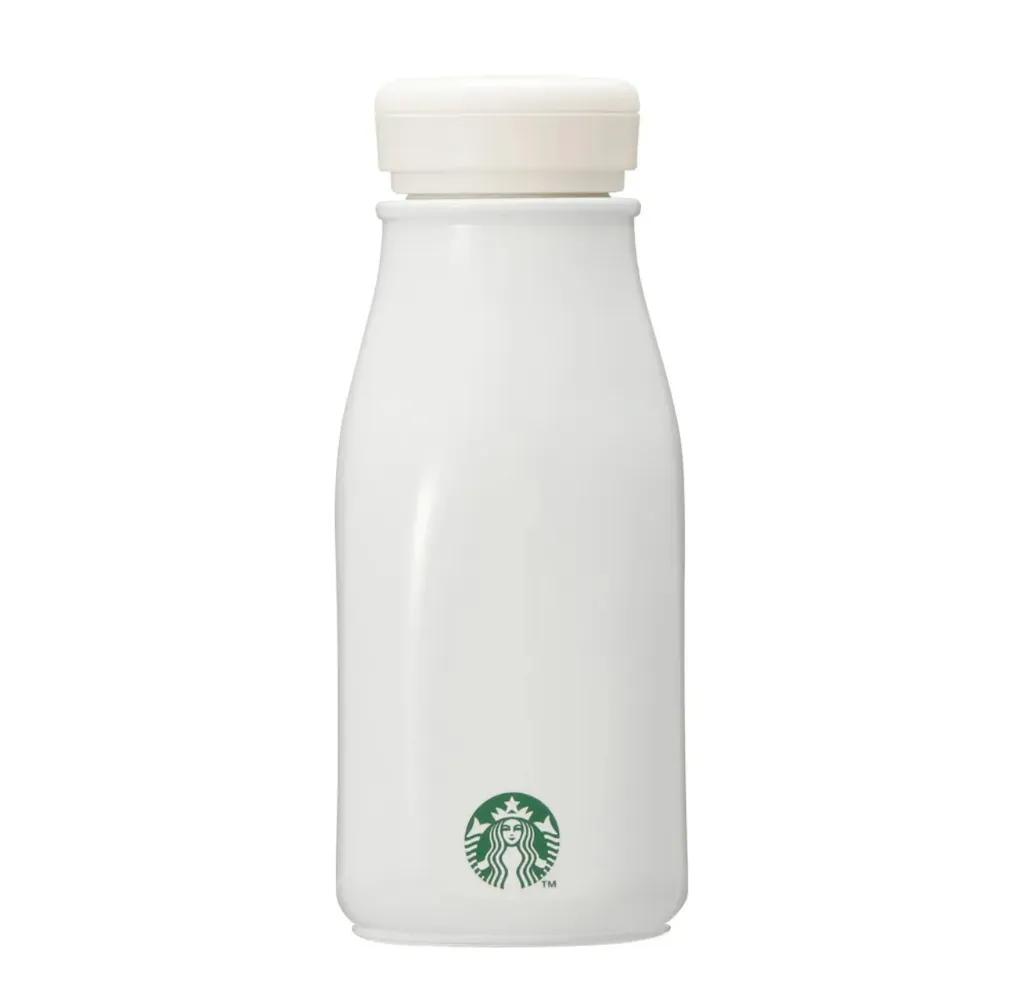 일본 스타벅스 미니 우유병 스테인리스 미니 보틀 화이트 237ml