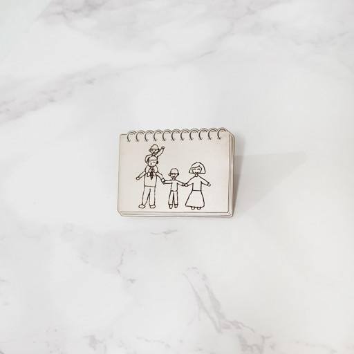 아들.딸 그림 담는 스케치북뱃지