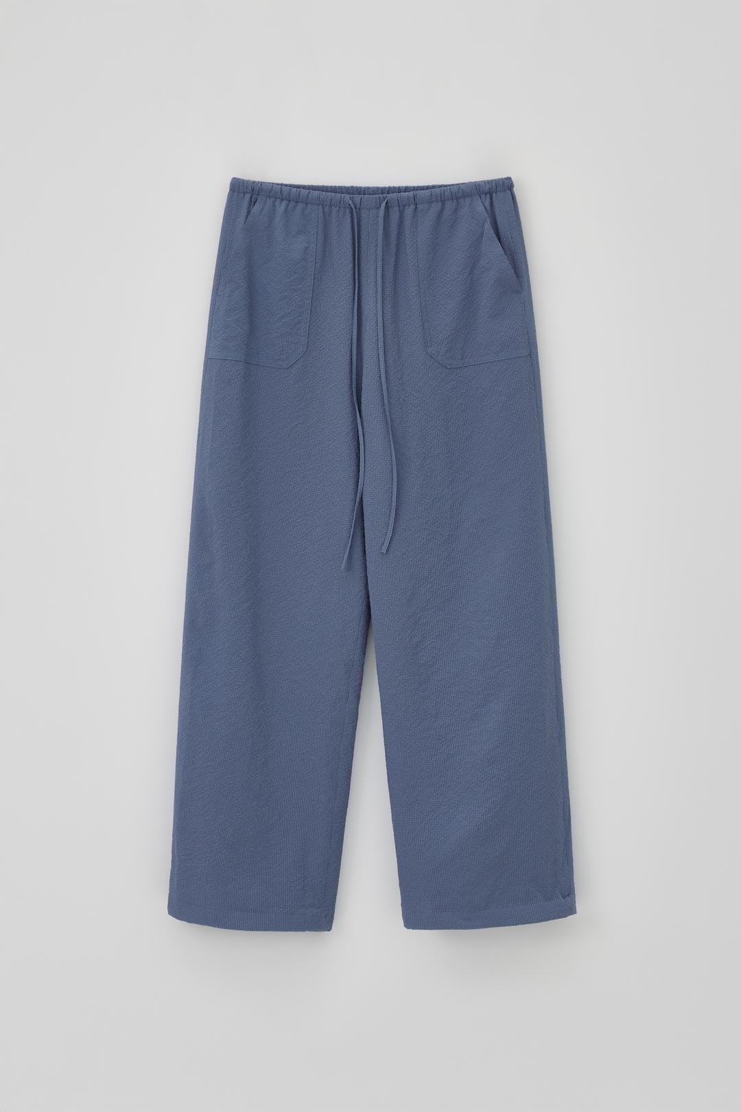 (1st re-stock) T/T Grain ease pants (blue gray)