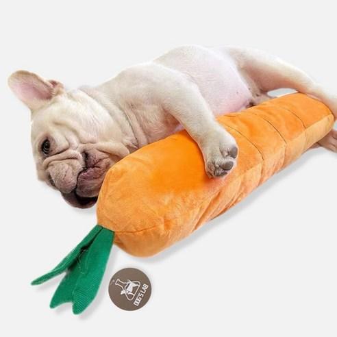 독스랩 바스락 삑삑이 장난감 왕당근, 76cm, 주황색, 1개 - 봉제장난감 | 쿠팡