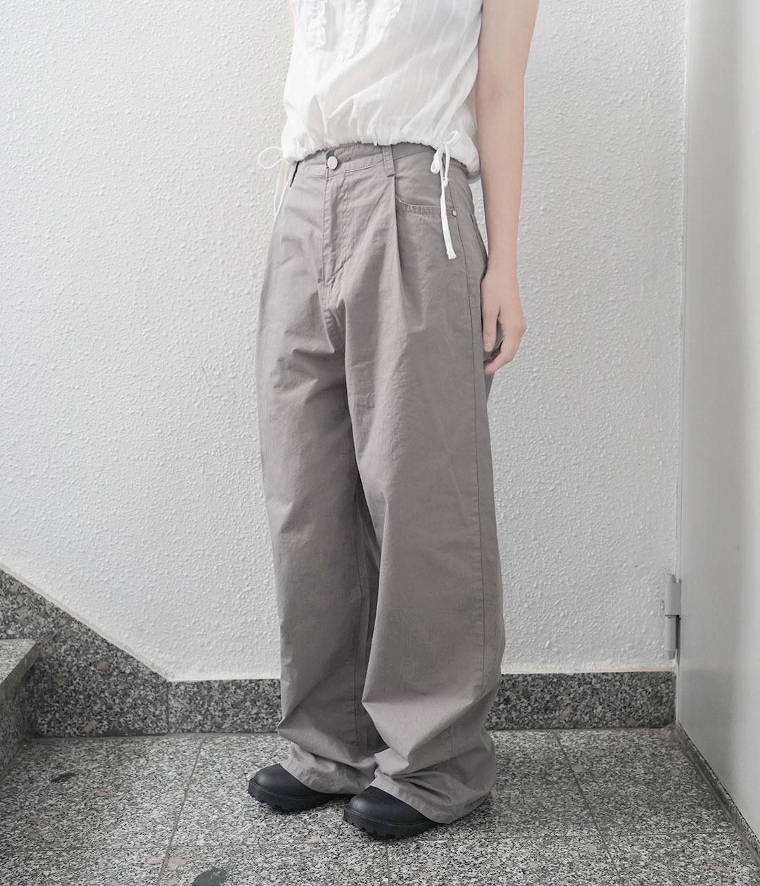 summer cotton wide pants (2c)