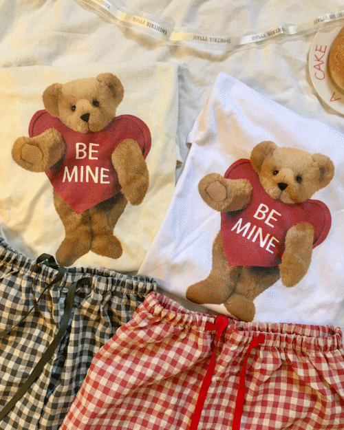 자체제작 당일출고 남녀공용 여름 잠옷 오버핏 반팔 티셔츠 면 반바지 세트 시밀러룩