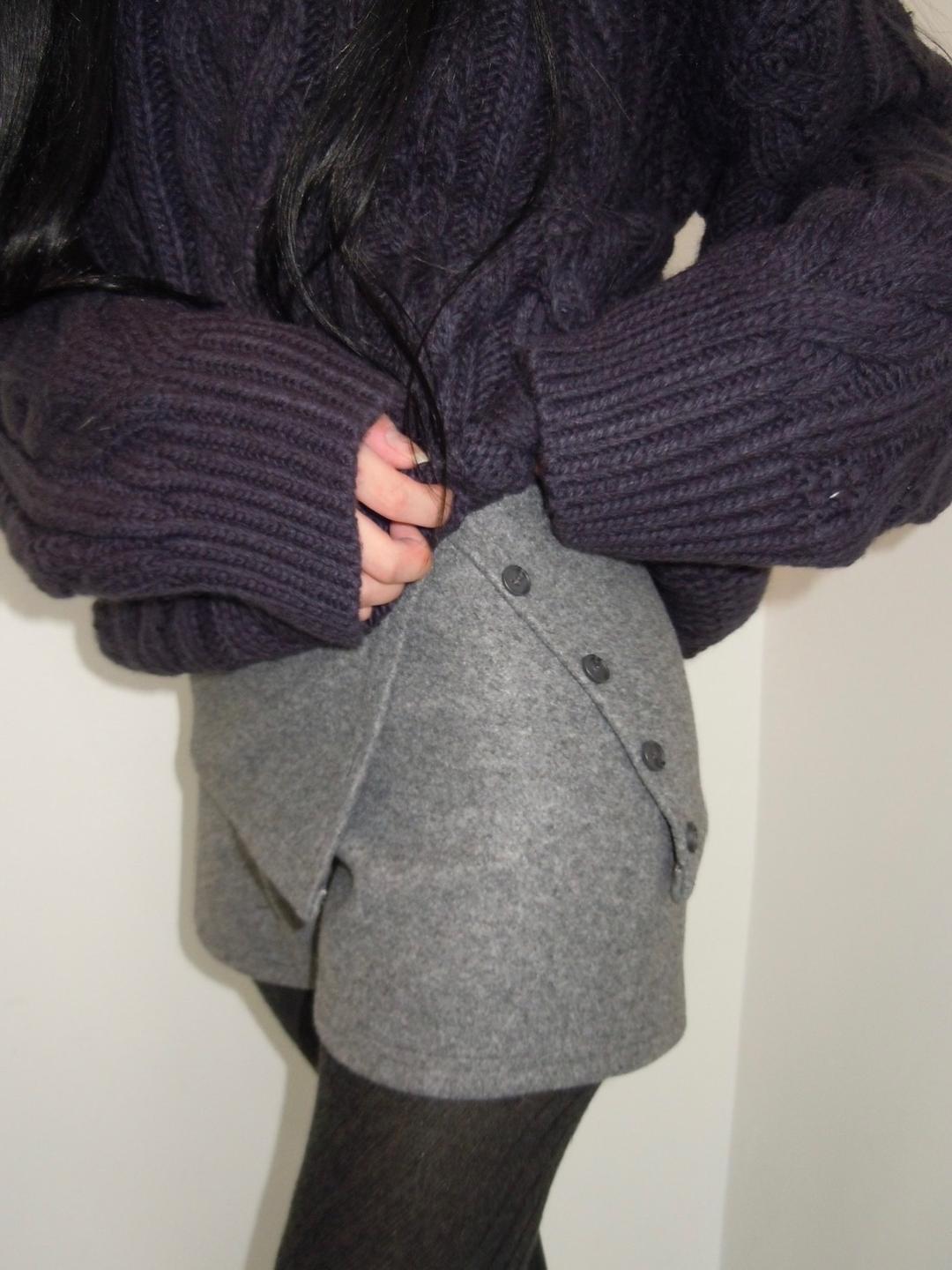 Winter botton wrap shorts