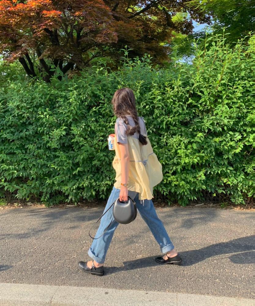 아티 리본 블라우스 / 나시블라우스 가을블라우스 레이어드나시