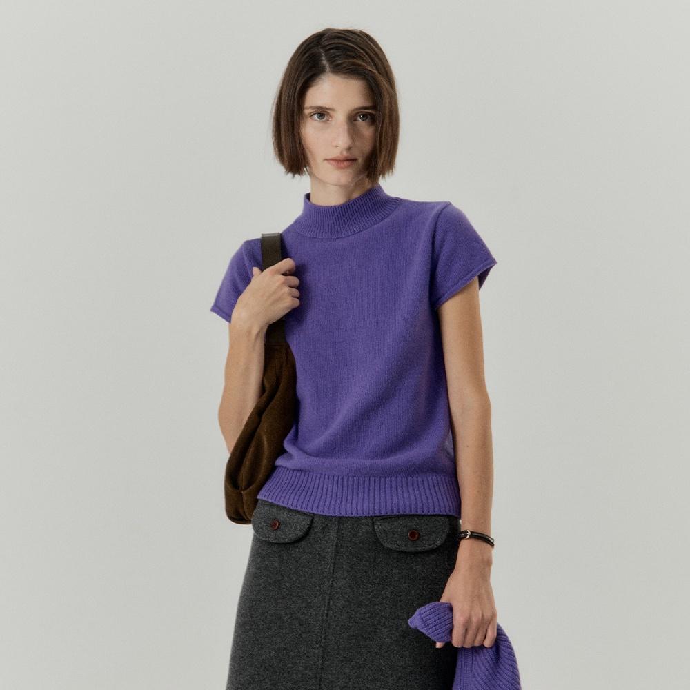 Cashmere Cap Sleeve  NT_(Purple)