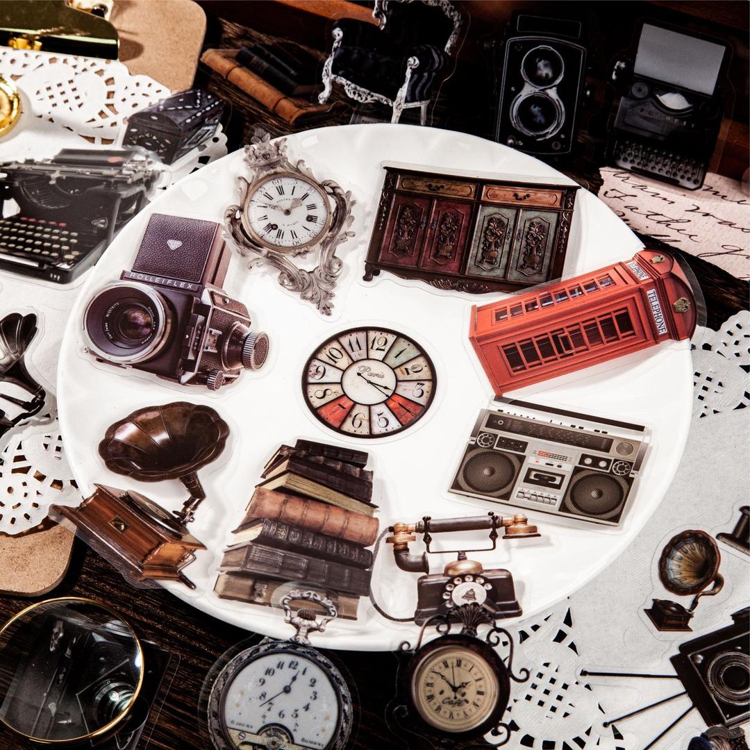 레트로 상영실 빈티지 다꾸 스티커