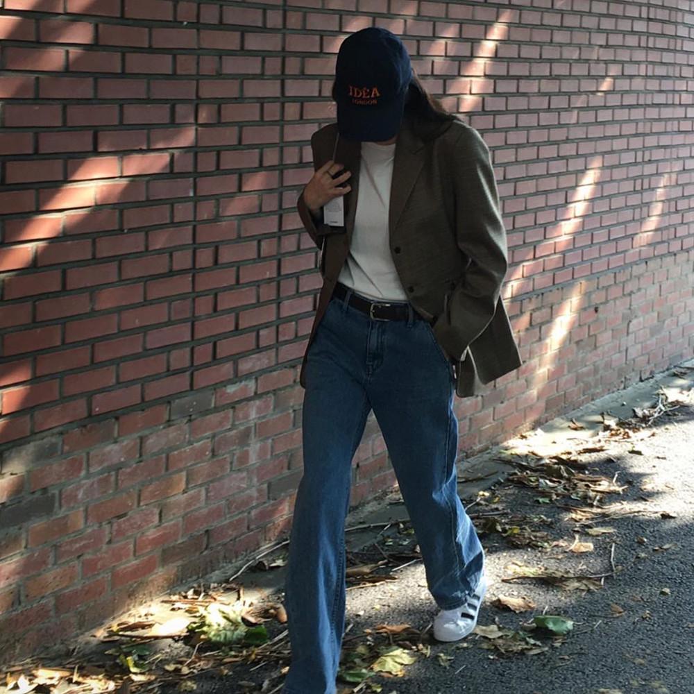 (M당일) 런던플랏 워시드데님 일자핏 롱데님