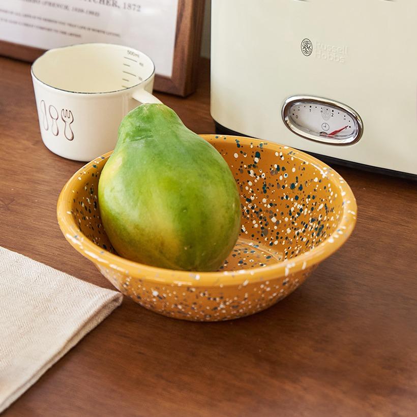 [굳데이] 밀키웨이 법랑 샐러드볼 (4컬러)