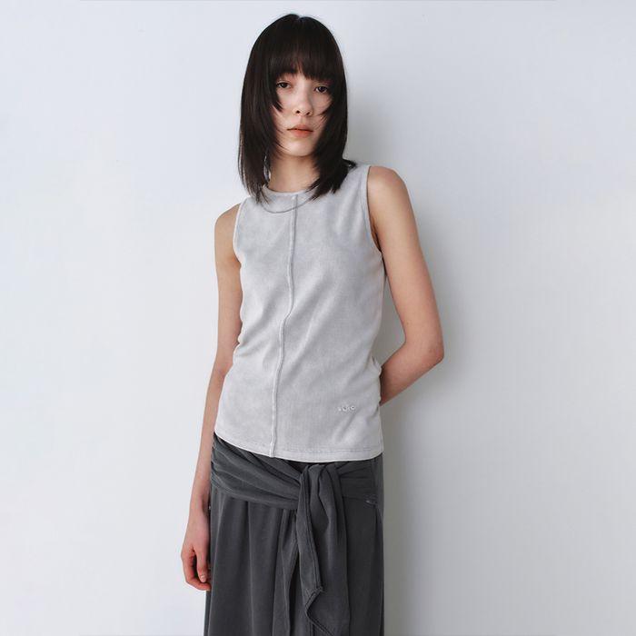 넥클리스 디태쳐블 슬리브리스 LIGHT GREY