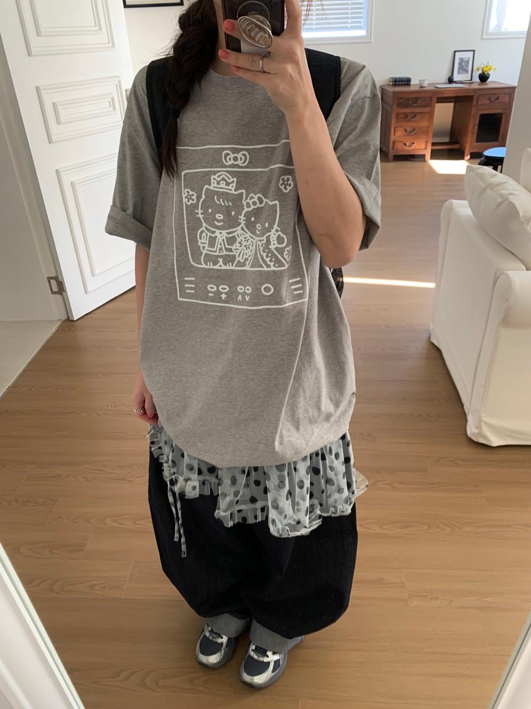 kitty & kittyboy tee (2color)