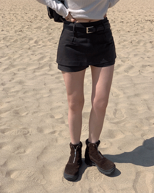 [강추] 듀이 코튼 미니 스커트 팬츠 (2color)