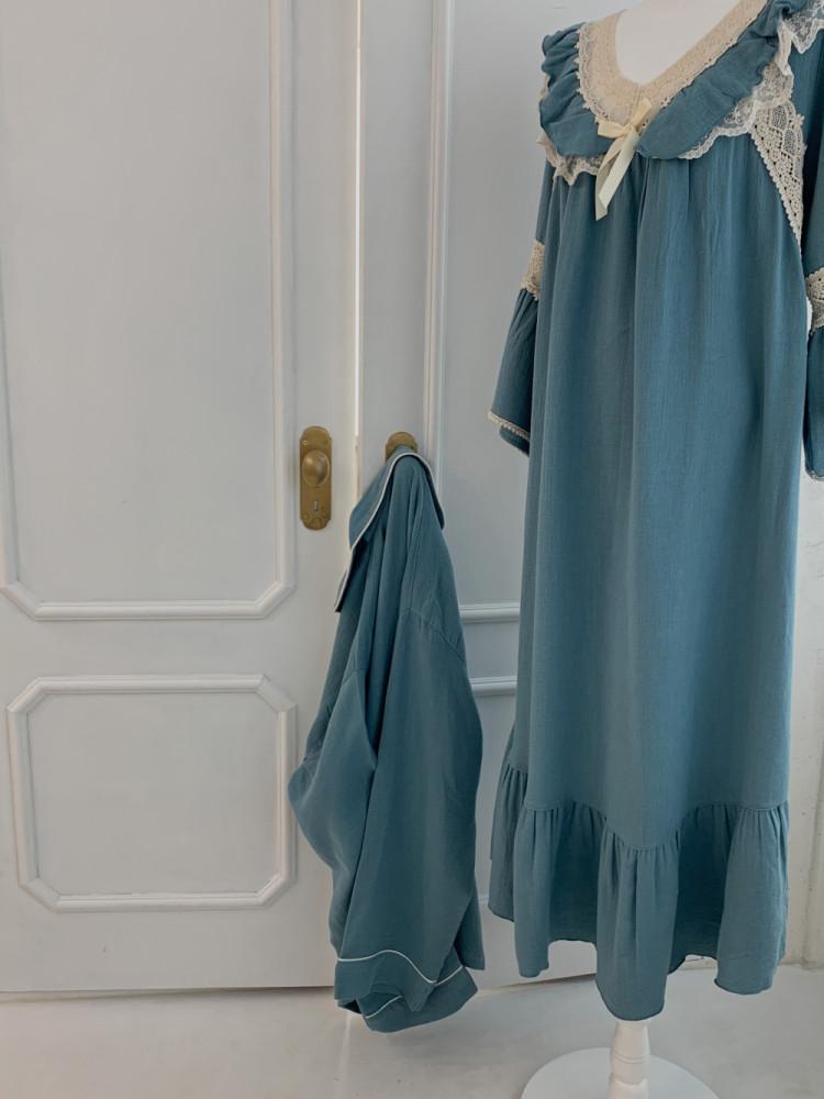 부부상점 라푼젤 원피스 파자마 신혼부부 커플 잠옷 홈웨어