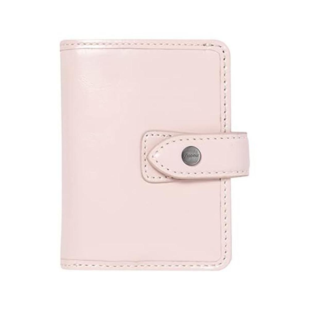 위클리 다이어리 Filofax Malden Organizer 미니 사이즈 핑크 촉감 풀 그레인 버팔로 가죽 5개의 링 면 크림 포함 Week to View 캘린더 다국어 2023