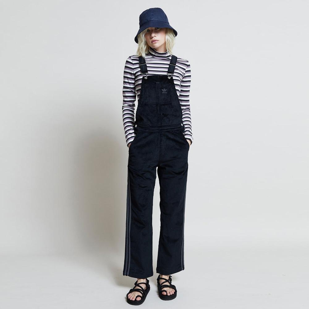 아디다스 우먼스 던거리 코튜로이 오버롤 블랙 GU3002