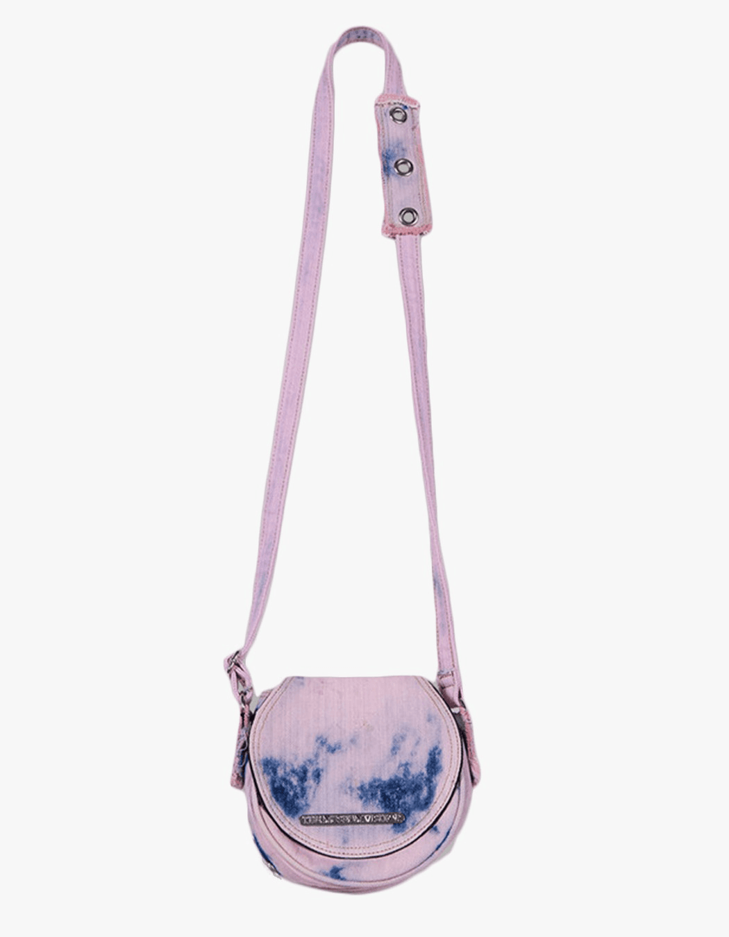 Washed Denim Minibag - Pink Blue
