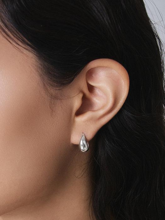 61 Bold Hoop Silver Earring (2colors)